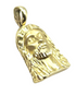 14K Gold Jesus Christ Face Necklace