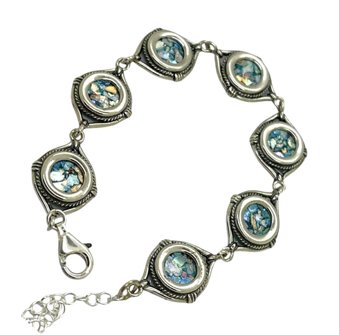 Eye Shape Roman Glass Bracelet