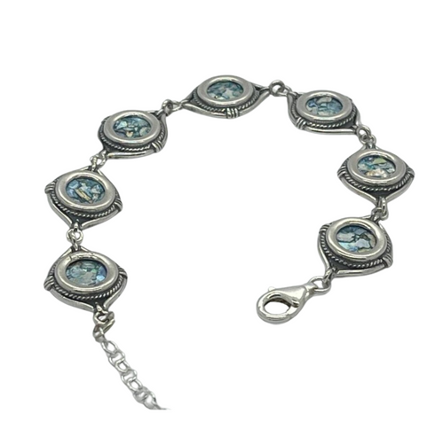 Eye Shape Roman Glass Bracelet