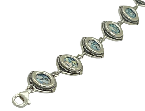 Eye Shape Roman Glass Bracelet