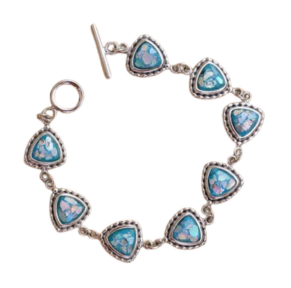 Triangle Roman Glass Bracelet