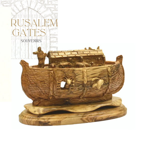 Noah’s Ark Olive Wood Statue