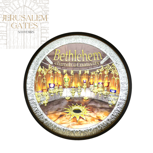 The Church of the Nativity Ceramic Round Icon