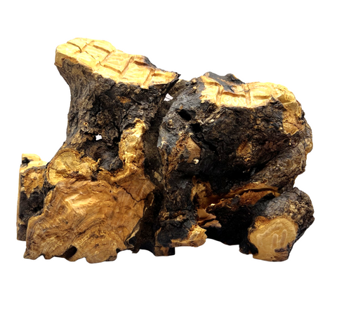 Hand Carved Olive Wood Cave Nativity Scene