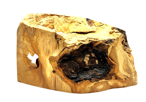 Hand Carved Olive Wood Cave Nativity Scene