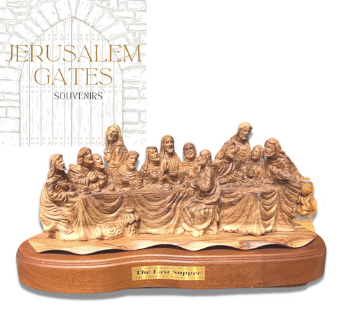 Masterpiece Last Supper Olive Wood Statue