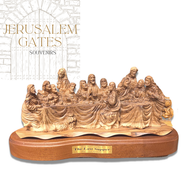 Masterpiece Last Supper Olive Wood Statue