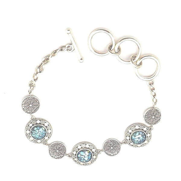 Round Roman Glass Bracelet